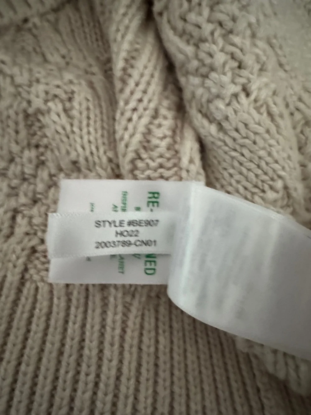 J. Crew Men's Cable Shawl Collar Cardigan - Cream - Picture 6 of 7